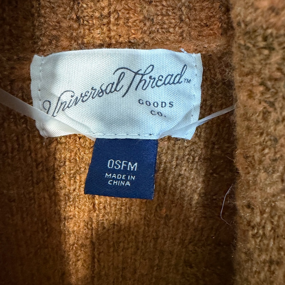 Universal Thread Rust Orange Open Front Cardigan - image 3